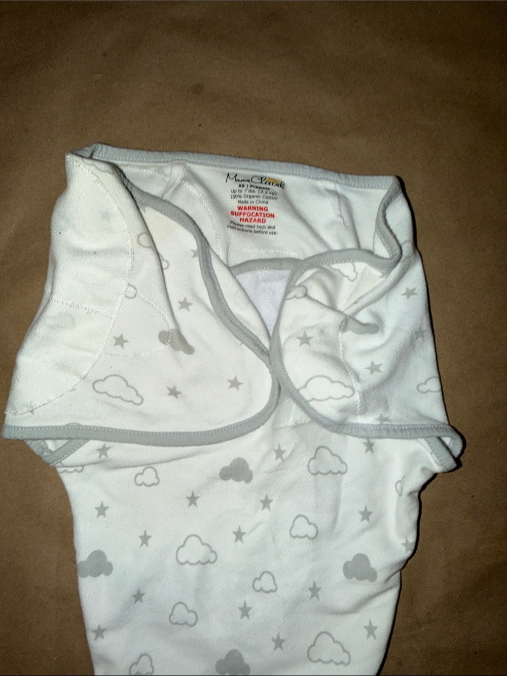 Mama Cheetah Preemie Baby Swaddle Sleep Sack Organic Cotton
